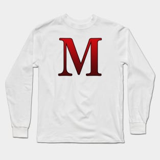 Red Roman Numeral 1000 M Long Sleeve T-Shirt